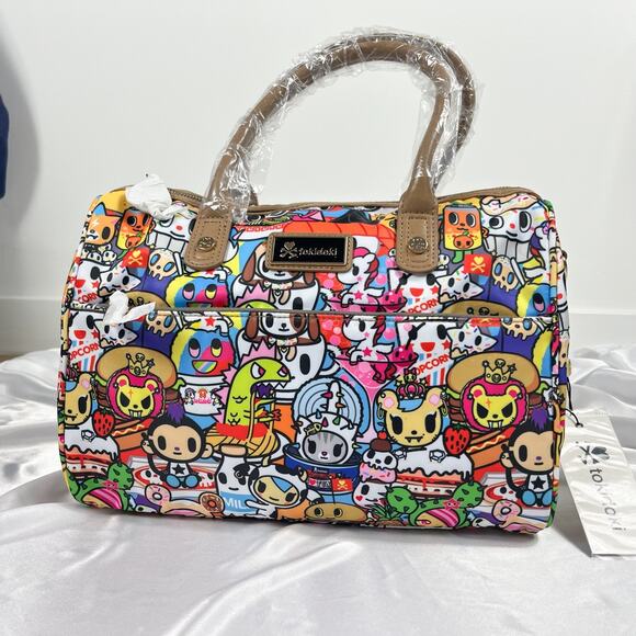 Tokidoki Food Buffet Bowler Bag Purse Vintage Rare Adios Donutella 2015 New - Picture 4 of 13